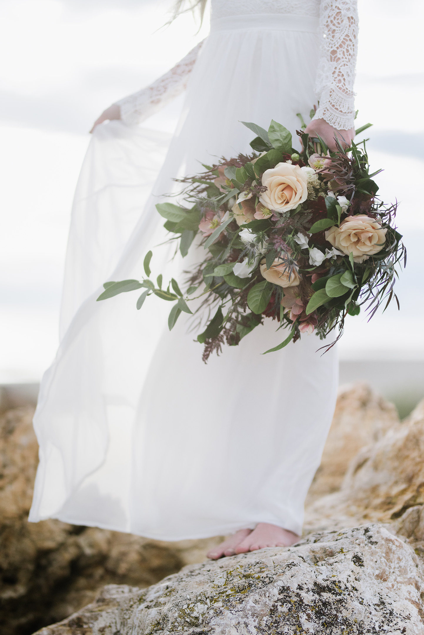 Antelope Island Bridal Photo Shoot