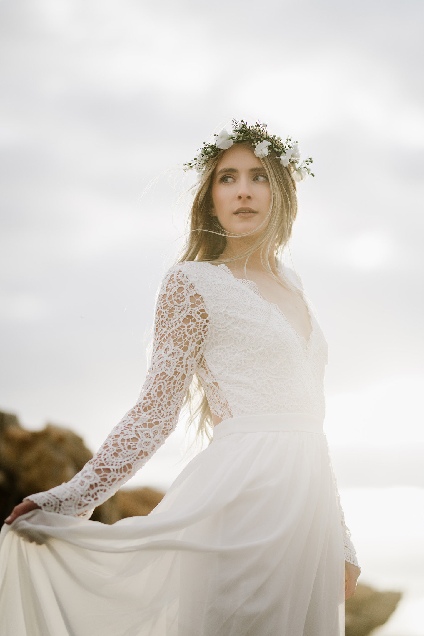 Antelope Island Bridal Photo Shoot
